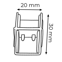 Adaptateur Double Serti Pour Bande Led Cob 220V Ac Ledme