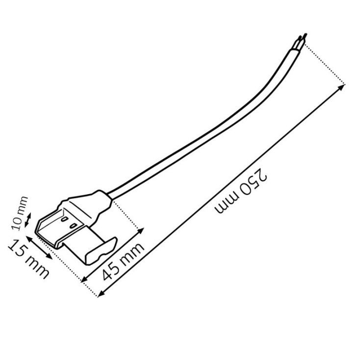 Adapter Cable For 220Vac Cob Ledme Led Strip