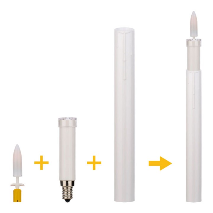 Fausse bougie - fourreau 26x214mm accessoire Feeling Flame LED 145694 