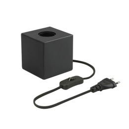 Lampe à poser E27 Métal Noir avec 1.5m Câble avec Interrupteur et Fiche 2P