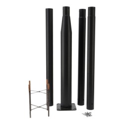 Detachable Black Floor Lamp Column 3.7M Ledme 