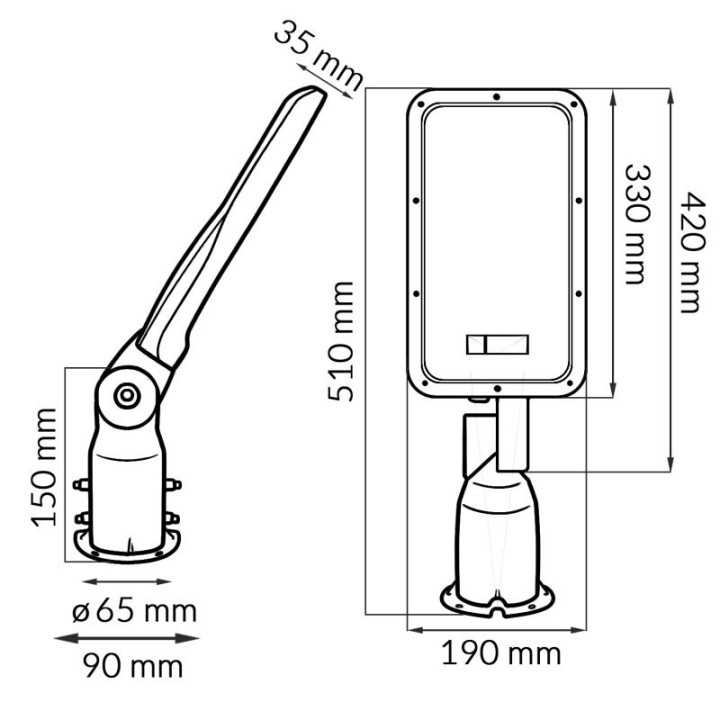 Luminaire Led Série Spider 150W 3000K ledme
