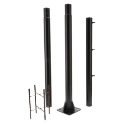 Colonne pour lampadaire 3M détachable noir Ledme