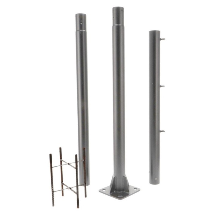Colonne pour lampadaire 3M détachable gris Ledme