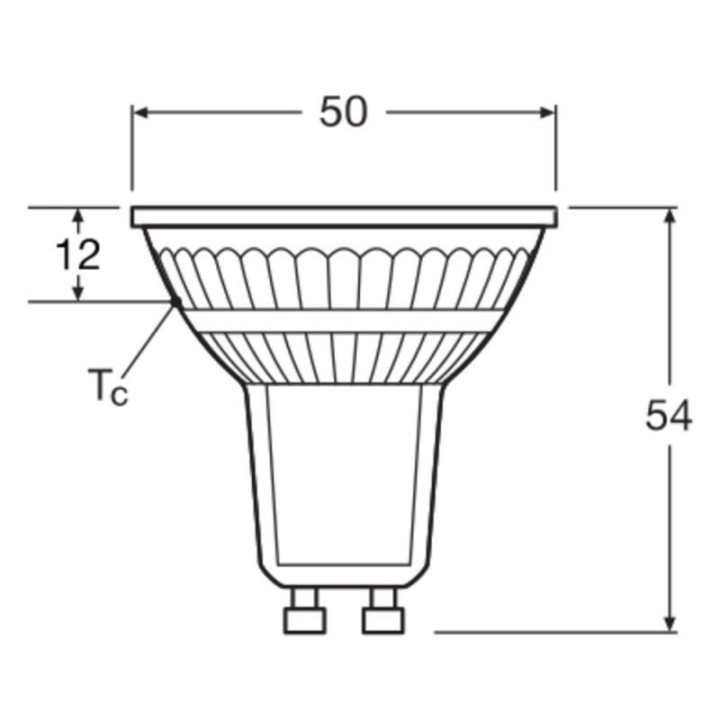 GU10 LED PAR16 P 3.1w = 32w  840 4000K 120° Ledvance