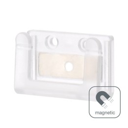 Magnetic mounting clip/fastener for 40x26x14.5mm LED strip