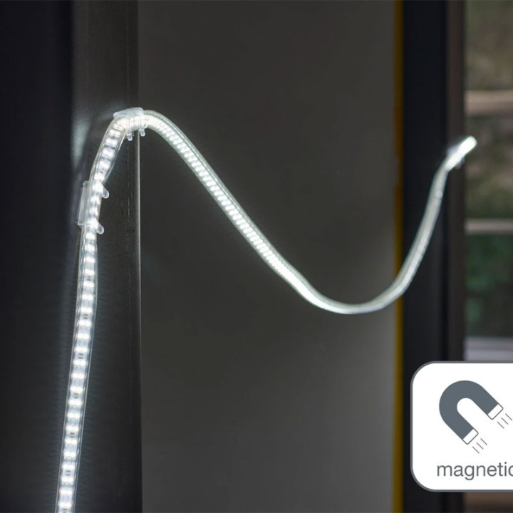Magnetic mounting clip/fastener for 40x26x14.5mm LED strip