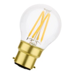 B22 LED Sphérique Claire 4w = 35w  2700K effet filament Gradable 230-2