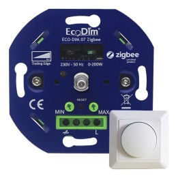 LED Push/Rotary Switch Wall Dimmer Zigbee Pro 0-200w ECO-DIM.07 