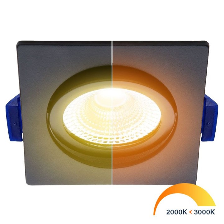 Recessed Spotlight 5W LED  ED-10026 3000K 60° IP54 CRI90 Dimmable Adju