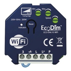 Module de gradation LED 0-200W Coupure de phase ECO-DIM.10 WiFi 