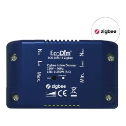 Variateur Inline Zigbee 0-250W Coupure de phase ECO-DIM.13