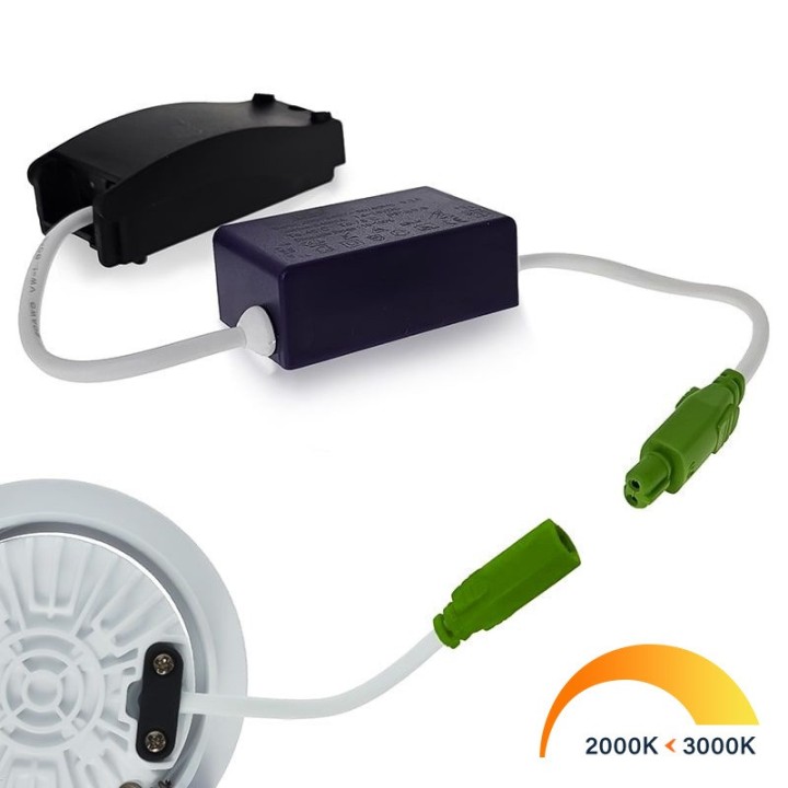 Recessed LED spotlight 5W ED-10022 3000K 60° IP54 CRI90 Dimmable Adjus