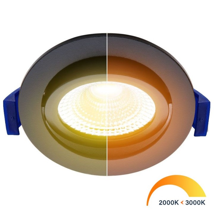 Recessed LED spotlight 5W ED-10023 3000K 60° IP54 CRI90 Dimmable Adjus