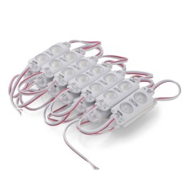 Chaîne de 20 Modules de 2 Leds Smd Samsung 12V Dc 1W 6000K Enseigne lu