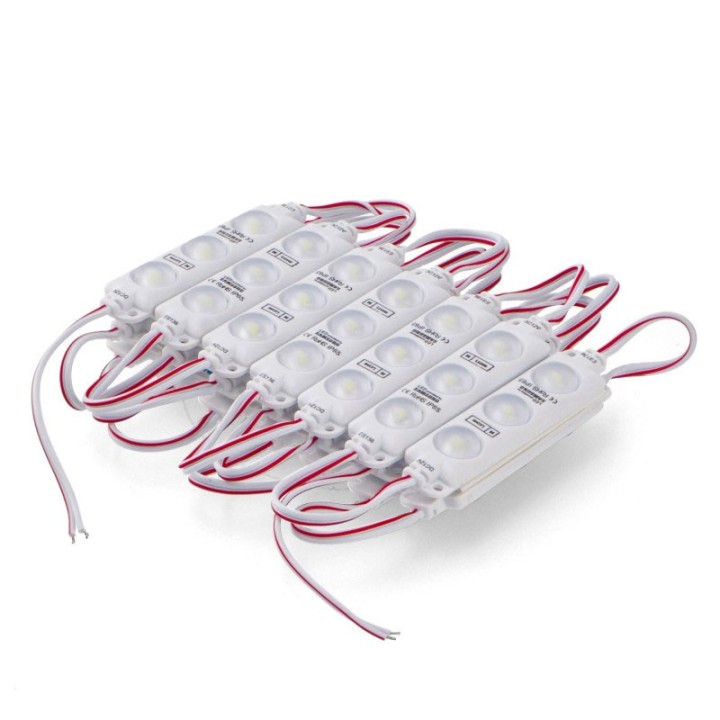 String of 20 modules of 3 SMD Samsung LEDs 12V DC 1W 6000K