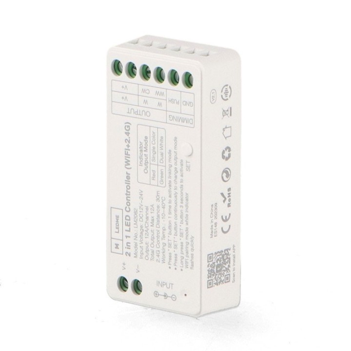 Smarthome LED Dimmer Switch, Single Color, CCT, Wifi+2.4GHz