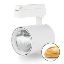 White Air 30W LED Spotlight on Single-ignitiTrack, No Flicker - Bakery