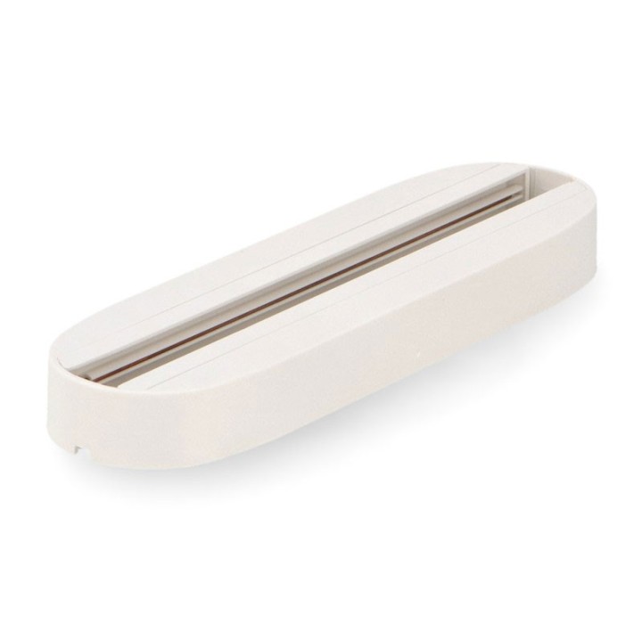 Surface-mounted base for spotlight, white, single-phase