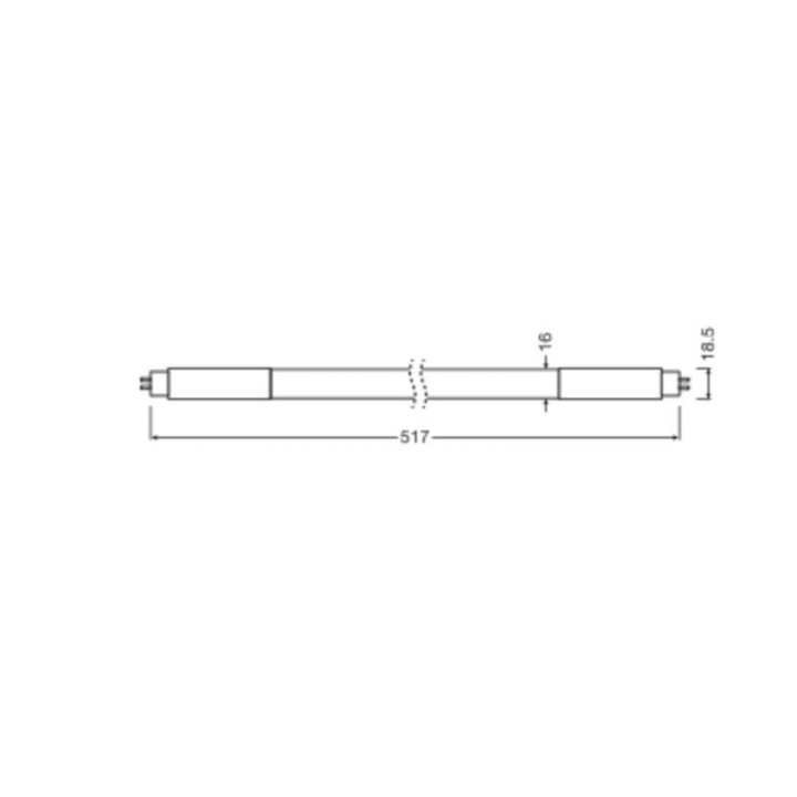 G5 LED TUBE Short L13 VAL T5 HF 7w = 13w 840