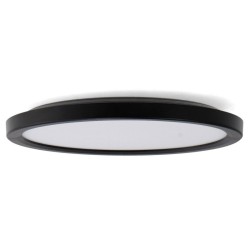 Black LED ceiling light 18w 3000/4000/6000K CCT IP20 D220mm extra flat