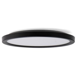 Black LED ceiling light 36w 3000/4000/6000K CCT IP20 D390mm extra flat