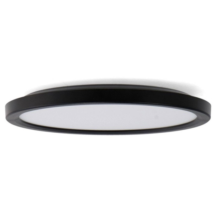 Black LED ceiling light 36w 3000/4000/6000K CCT IP20 D390mm extra flat