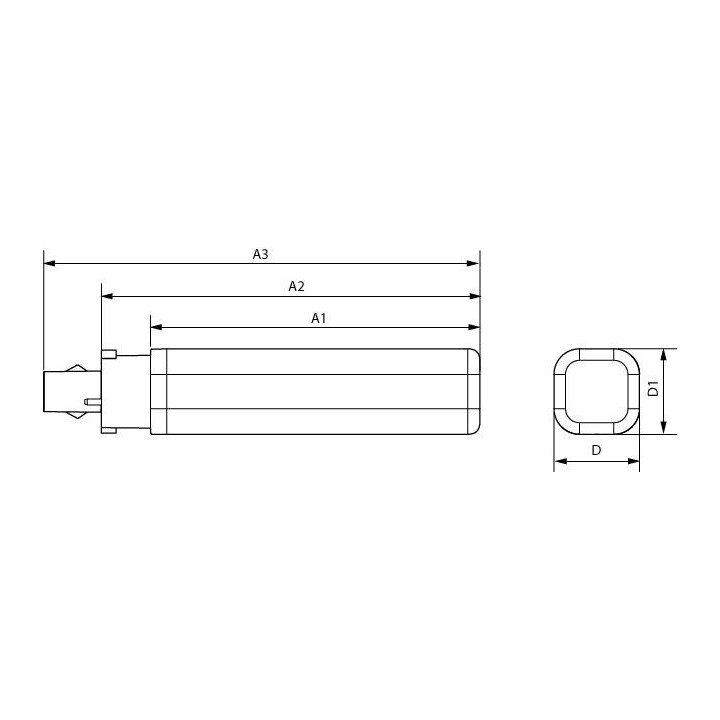 G24q-2 CorePro PLC LED 6,5w = 18w 830 3000K 4P HF 220-240v Philips