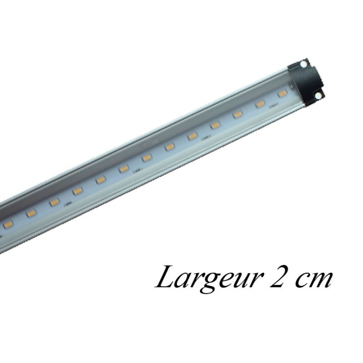 Réglette lextra fine ed 10w 3000K 1m avec câble d'alimentation