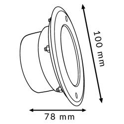Smart Garden 5W 24Vdc Recessed Circular Spotlight IP68 RGB+CCT