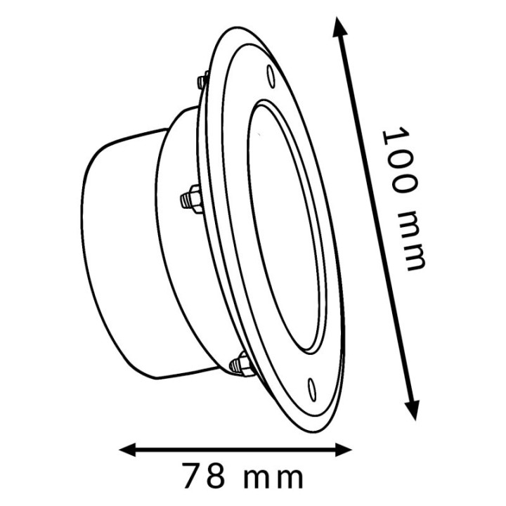Smart Garden 5W 24Vdc Recessed Circular Spotlight IP68 RGB+CCT