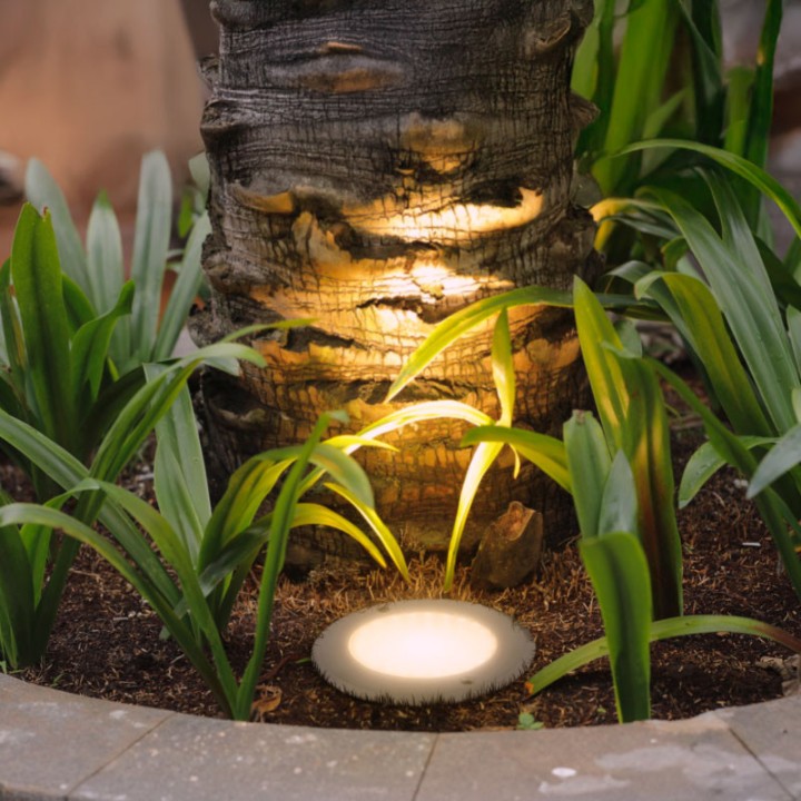 Spot Circulaire Encastrable Smart Garden 5W 24Vdc Ip68 Rgb+Cct