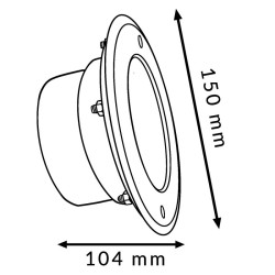 Spot Circulaire Encastrable Smart Garden 9W 24Vdc Ip68 Rgb+Cct