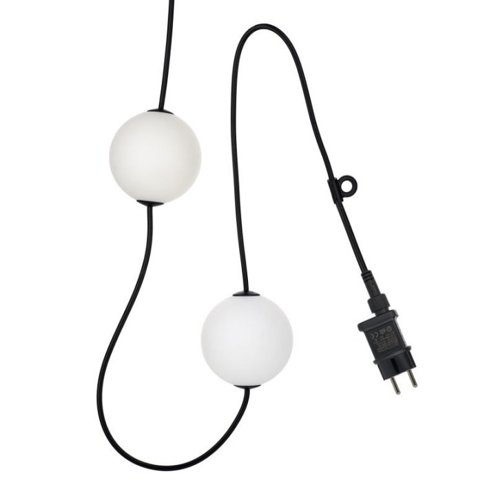 Guirlande LED Party Balls 7.7m 10 globes G100 2500K IP67 rallongeable