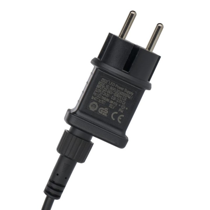 LED Party Balls String Lights, 7.3m, 7 Globes, G100, 2500K, IP67, Exte