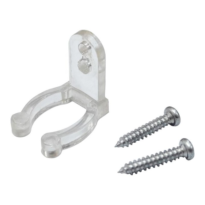 Clip de montage + Vis pour ruban RoBust LED Rope 360° ø13mm