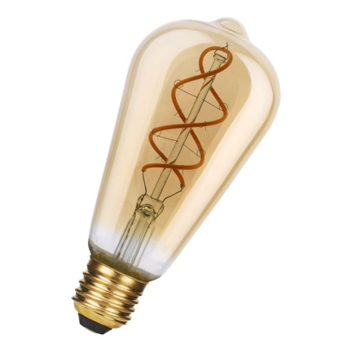 E27 Poirette led OR ST64 4w = 40w 1800K Gradable 64x146mm 220-240V