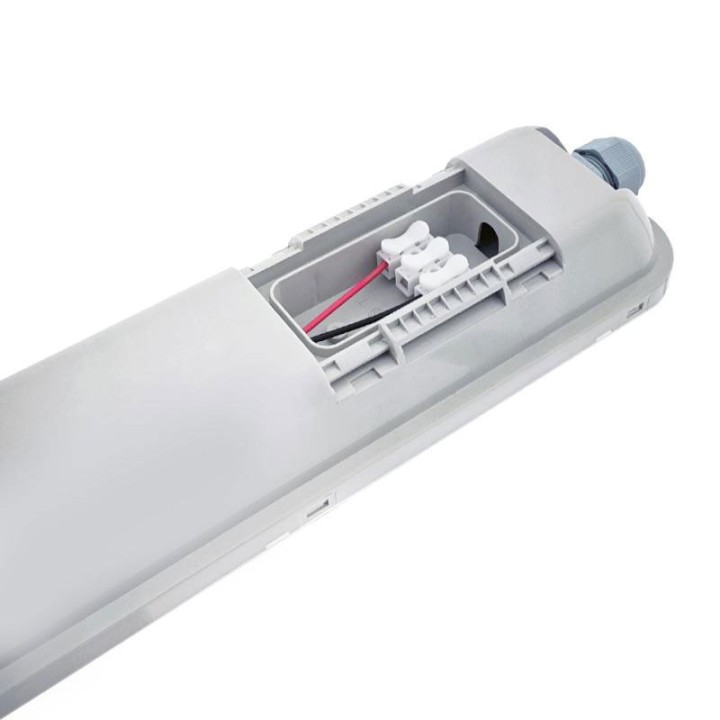 Waterproof LED luminaire 40w IP65 IK08 1200mm 230v CCT 2700-3700-5500K