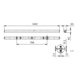 CoreLine Réglette LED BN126C LED41S/840 PSU L1200