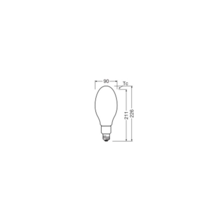 E27 HQL LED PFM HQL125 38w = 125w 827 2700K Ledvance