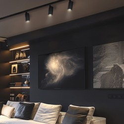 Spot Black LED 24w CCT 2700-4000-6000K 25° Rail 3 all Spectrum