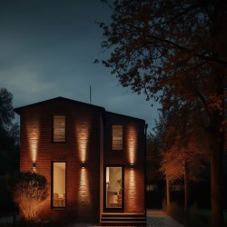 Applique Murale tube Led 18w CCT 3000/4000/6000K Noir IP54 Spectrum