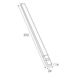 Réglette led Eclairage de placard avec détecteur 1w 3000K + câble USB 
