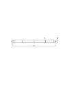 G5 LED TUBE PFM T5 HF HE14 7w = 14w 865  Glass + Sheath Sleeve