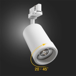 Spot Blanc LED 20w CCT 3000-4000-6000K 20-45° Rail 3 all Spectrum
