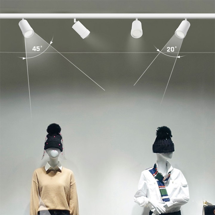 Spot White LED 20w CCT 3000-4000-6000K 20-45° Rail 3 all Spectrum