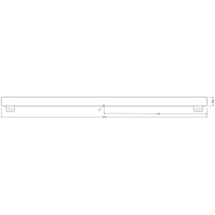 S14s LED LEDINESTRA Dépolie 9,9w = 75w 827 Dimmable 1000mm Verre