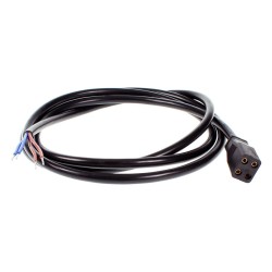 Black Power Cord 4x0.5mm² 145cm for Socket G10Qb G10.2q 