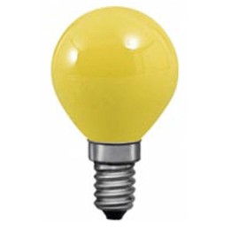 E14 Round Color  230V Yellow  25w