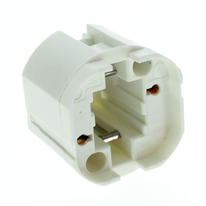 Lampholder G24D1-GX24D1 screw fixing in line - 140°C 1422/VVI-d1-T